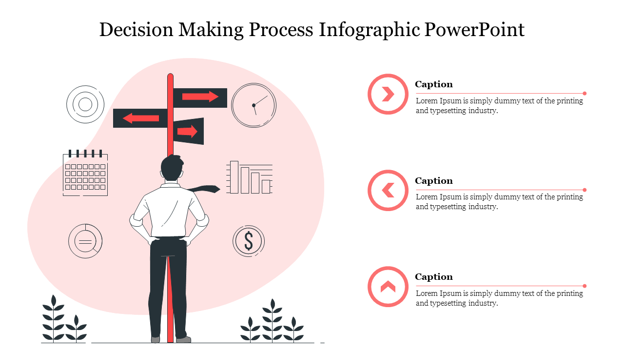 Decision Making Process Infographic PowerPoint